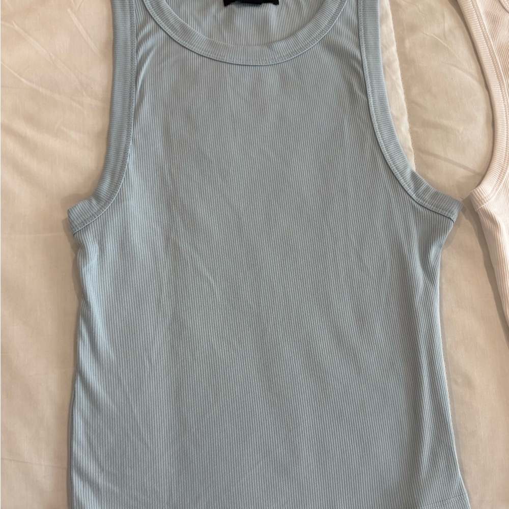 Streetwear Society Women's Light Blue Sleeveless Top